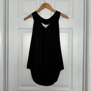 Amanda Uprichard Black 100% Silk Top